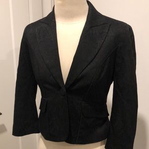 Bebe black paisley cropped jacket